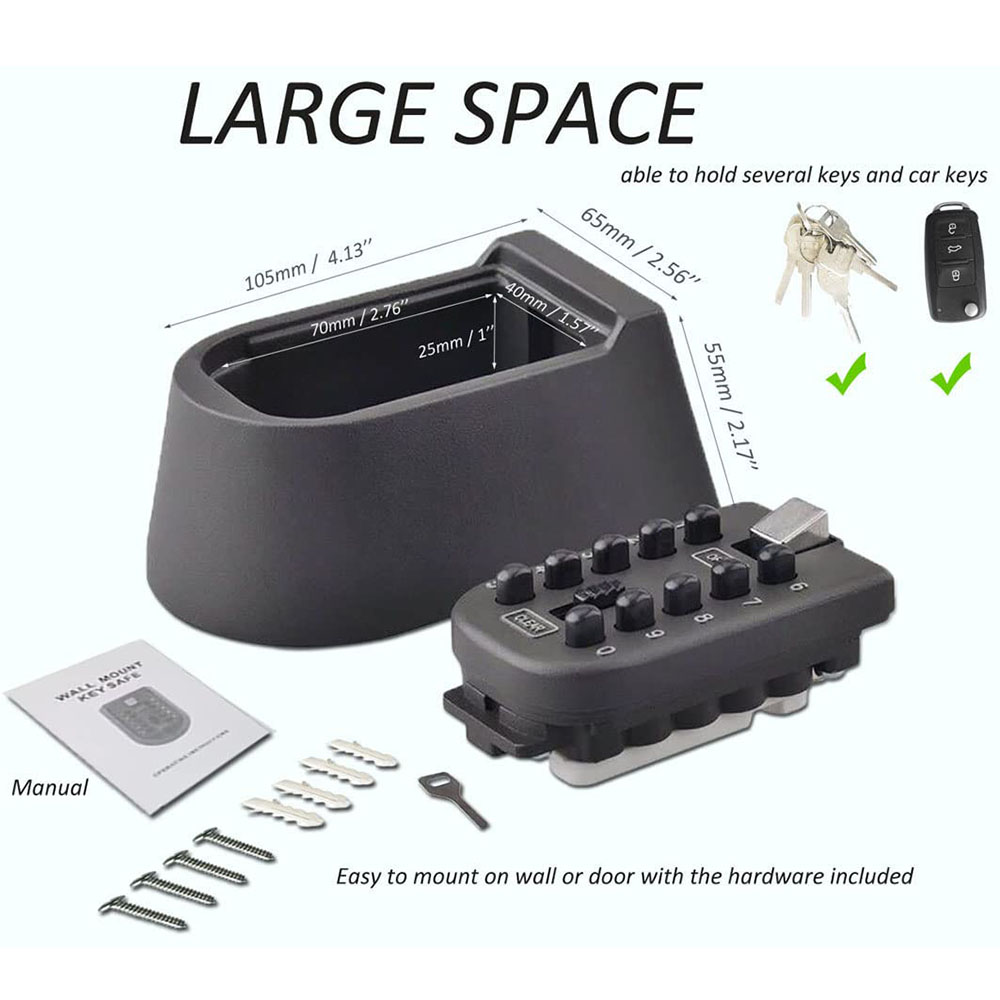 키락금고 벽걸이형 푸시버튼 조합키 보관함 안전 금고 검 - Lockbox Key Secure 리뷰 및 가격