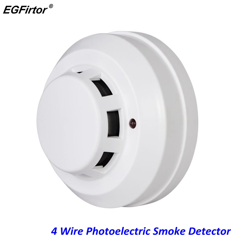 화재 경보 4 와이어 광전 연기 감지기 릴레이 출력 운 - Smoke Detector Interconnected 리뷰 및 가격