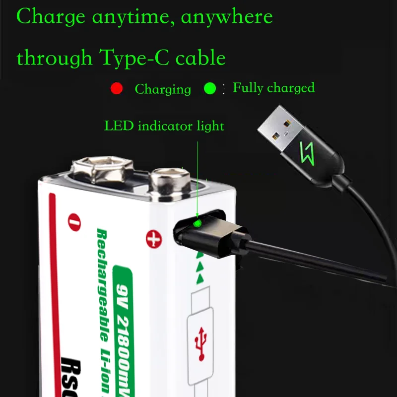 Rscrola 9V 21800mWh 리튬 이온 충전식  - Smoke Detector Interconnected 리뷰 및 가격