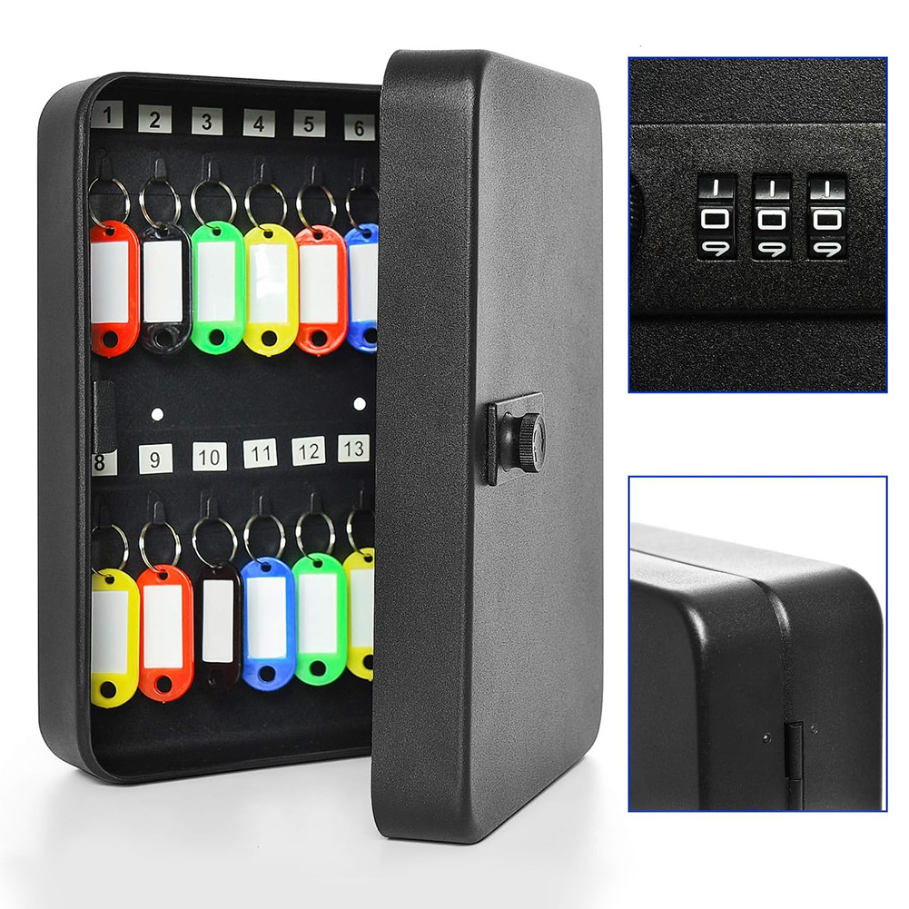 키 보관 잠금 상자, 20 키 후크 조합 키 캐비닛 보 - Lockbox Key Secure 리뷰 및 가격
