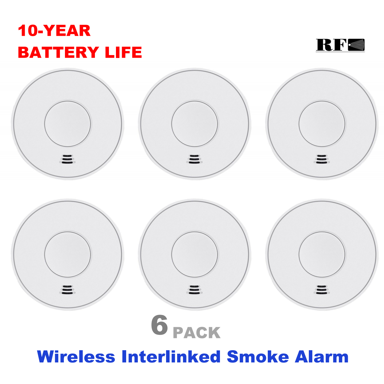 10년 동안 밀봉된 배터리가 포함된 무선 상호 연결된  - Smoke Detector Interconnected 리뷰 및 가격